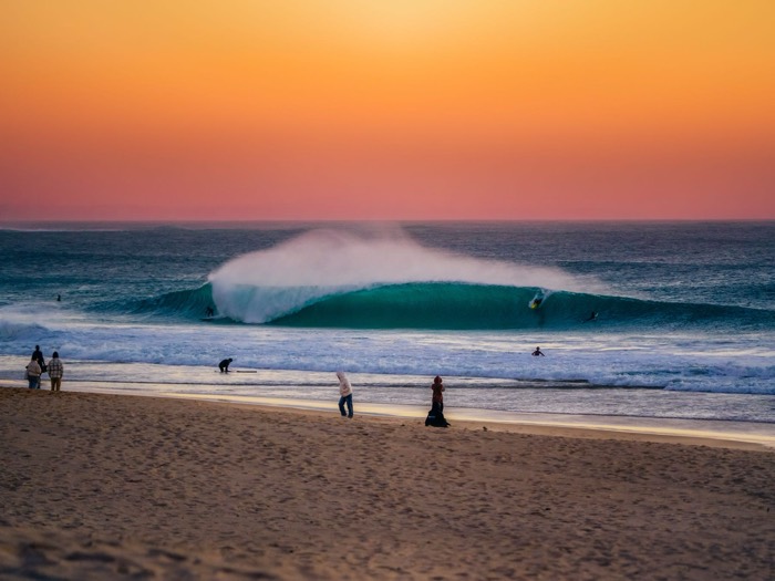 Supertubos surf spot, Peniche